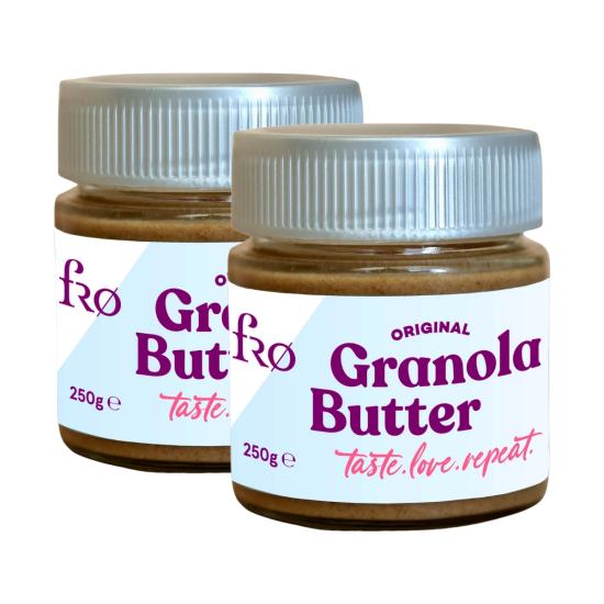 FRO 2li Granola Butter Original Glutensiz Şekersiz Vegan Sürülebilir Ezme Katkısız 2x250gr