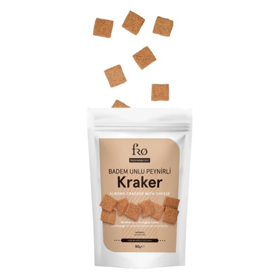 Fro Badem Unlu Peynirli Kraker Glutensiz Doyurucu Sağlıklı Katkısız Atıştırmalık